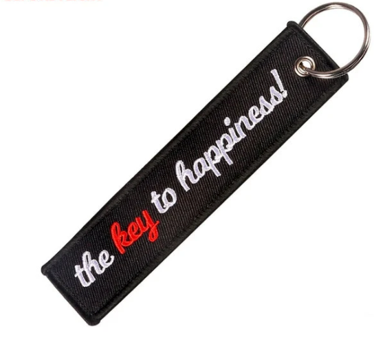 Motorcycle Keychain - The key to happiness