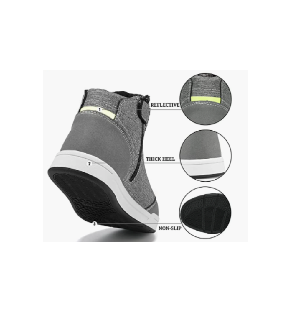 Men s Street Riding Shoes Boots Grey Armored Squid