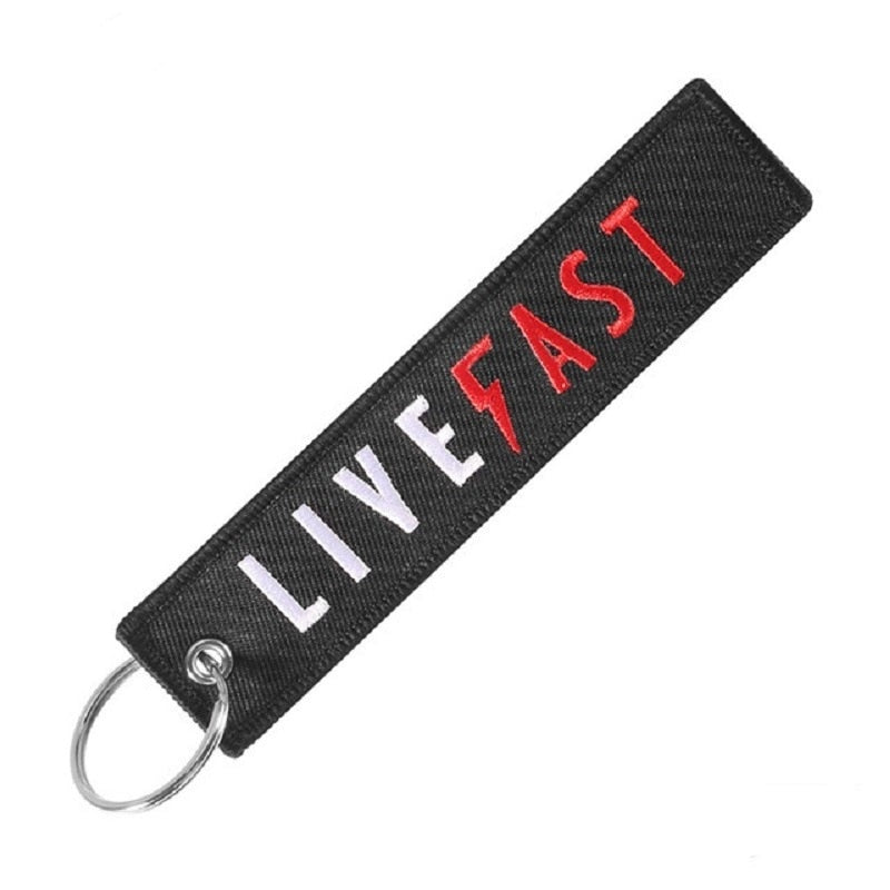 Motorcycle Keychain - Live Fast