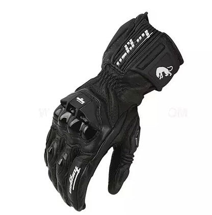 Men's Motorcycle Gauntlet Leather Gloves