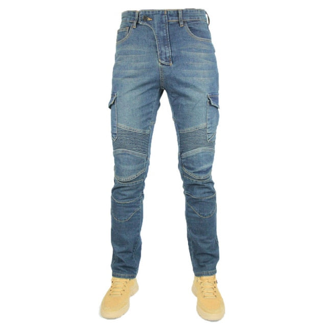 2019 Model Men's Armored Jeans Blue